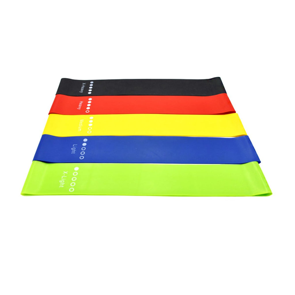 Flex & Stretch Latex Resistance Band Set – 5 Levels