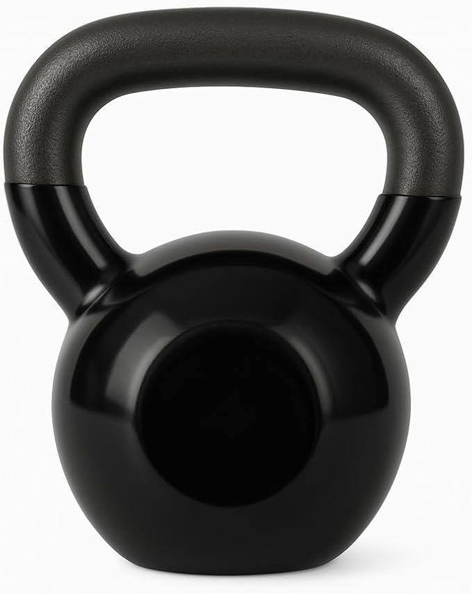 Vinyl Coated Cast Iron Kettlebell – 15lb to 70lb