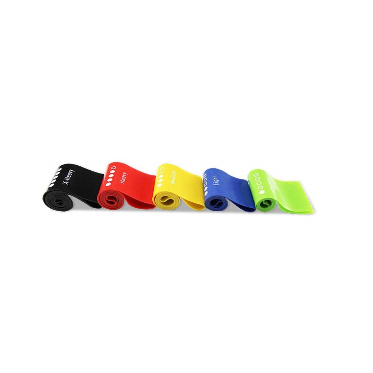 Flex & Stretch Latex Resistance Band Set – 5 Levels