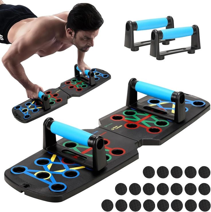 Foldable Push-up Board Set with Handles