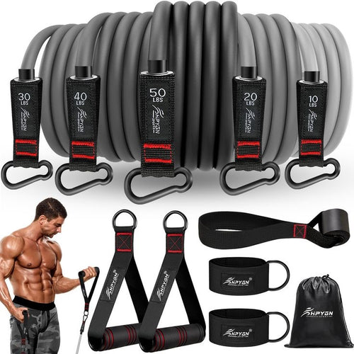 250lbs Resistance Bands Set with Accessories