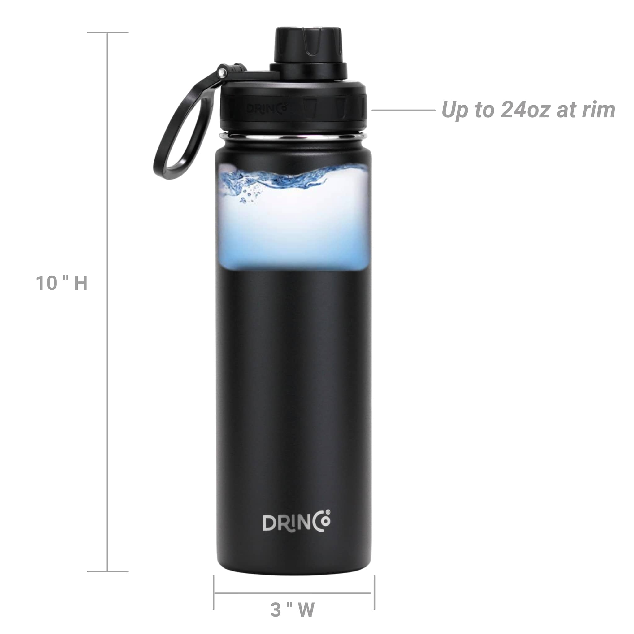 DRINCO® Insulated Stainless Steel Sport Water Bottle